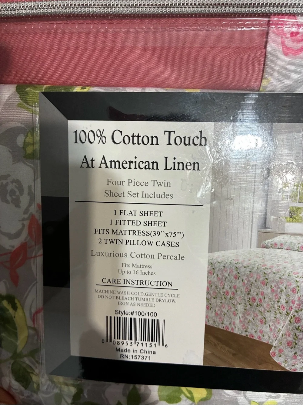 N/A 100% cotton